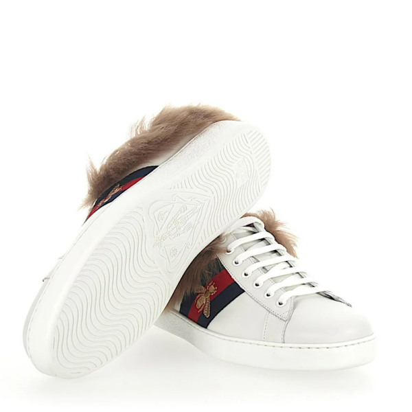 Giày Gucci Wmns Ace Wool Embroidered 'Bee' 496093-0FI50-9096 - Ảnh 5