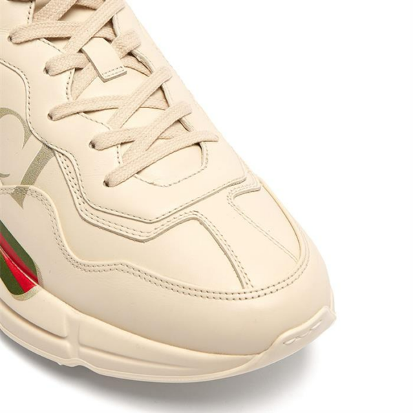 Giày Gucci Wmns Rhyton Leather Sneaker 'Logo' 528892-DRW00-9522 - Ảnh 7