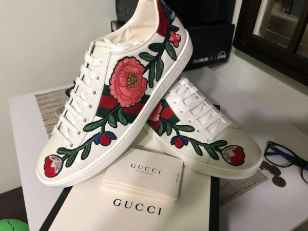 Giày Gucci Wmns Ace Embroidered 'Floral' 431917-A38G0-9064 - Ảnh 3