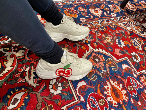Giày Gucci Wmns Rhyton 'GG Apple Ivory' 609343-DRW00-9522 - Ảnh 3