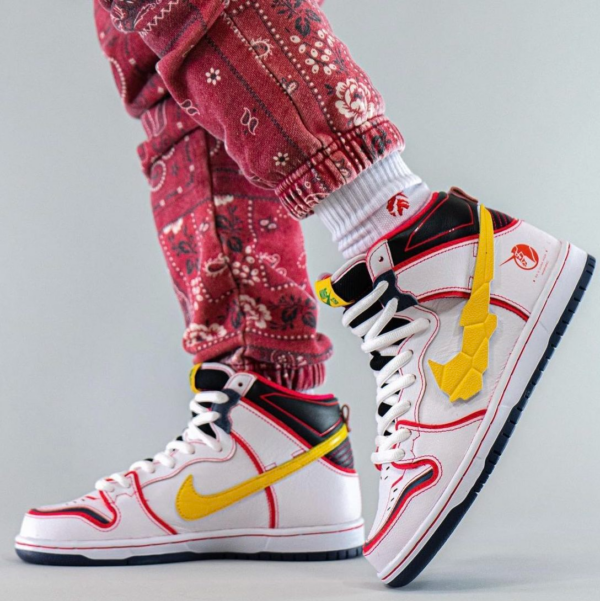 Giày Nike Gundam x Dunk High SB 'Project Unicorn RX 0' DH7717-100 - Ảnh 4