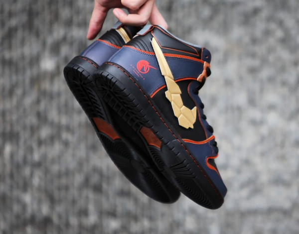 Giày Nike Gundam x Dunk High SB 'Project Unicorn Banshee Norn' DH7717-400 - Ảnh 3
