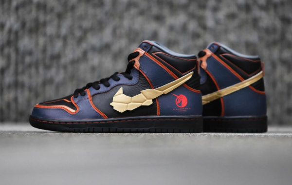 Giày Nike Gundam x Dunk High SB 'Project Unicorn Banshee Norn' DH7717-400 - Ảnh 4