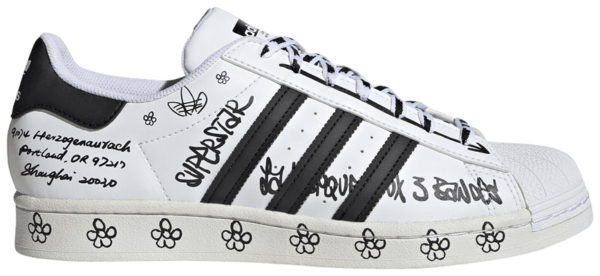 Giày Adidas Superstar 'Sharpie Pack Graffiti White Black' GV9804