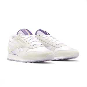Giay Reebok Classic Leather x MadWoman 'White Purple Oasis' GW3828