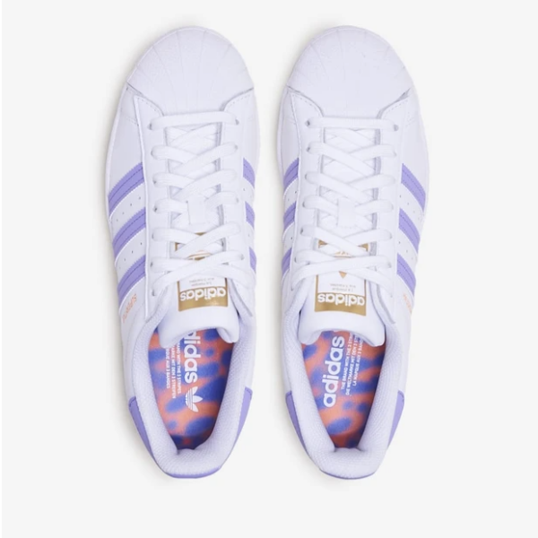 Giày Adidas Superstar 'White Light Purple' GX2537 - Ảnh 8