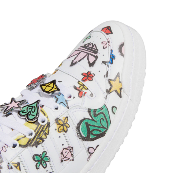 Giày Adidas Jeremy Scott Forum 84 Low 'White Graffiti' GX9668 - Ảnh 7