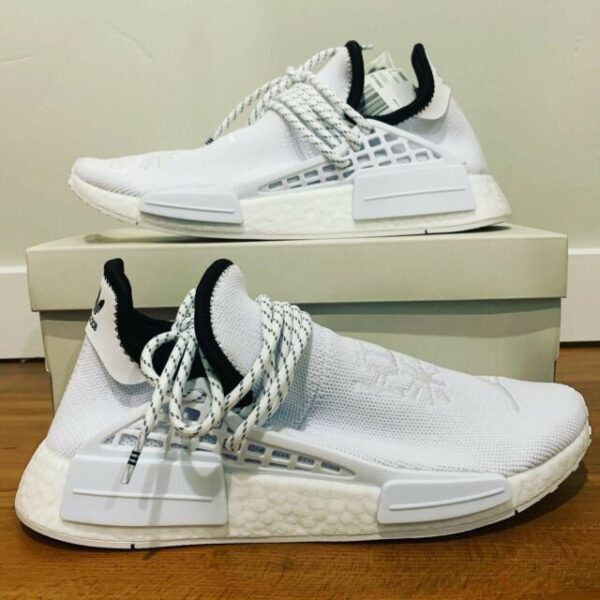 Giày Adidas Pharrell x NMD Human Race 'Core White' GY0092 - Ảnh 2
