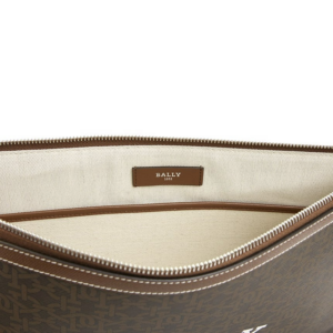 Tui Bally B-Monogram BOLLIS LARGE TML 801 Clutch 'Brown' BOLLIS-LARGE-TML-801