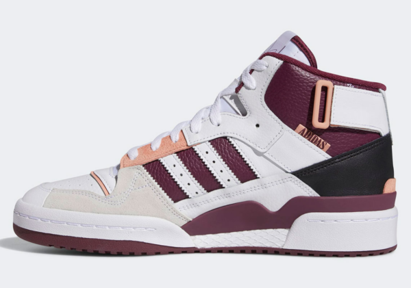 Giày Adidas Forum Exhibit Mid Cloud White Victory Crimson Ambient Blush H01920 - Ảnh 2