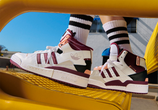Giày Adidas Forum Exhibit Mid Cloud White Victory Crimson Ambient Blush H01920 - Ảnh 10