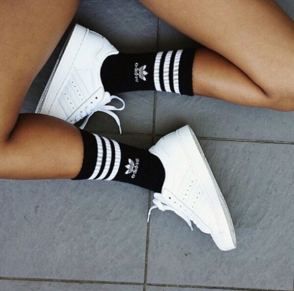 Tất Adidas Crew Socks 3 Pairs Black S21490 - Ảnh 4