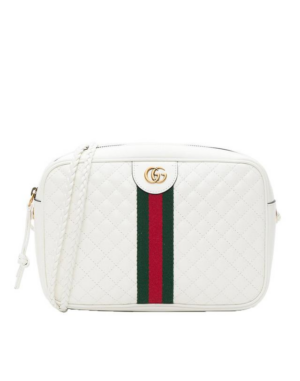 Túi Gucci Bag Cross Laminated Web Quilt White 541051 0YKMT 9179