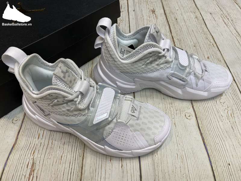 Giày Nike Jordan Why Not Zer0.3 GS 'Triple White' CD5804-103 - Ảnh 9