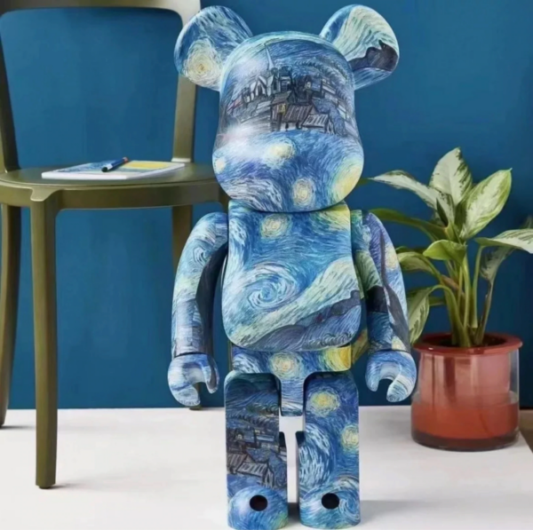 Mô Hình Bearbrick Vincent van Gogh The Starry Night - Ảnh 4