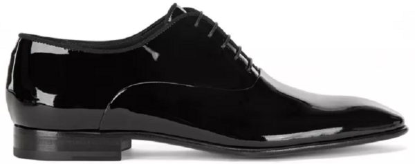 Giày Hugo Boss Patent With Grosgrain Piping 'Black' 50370447
