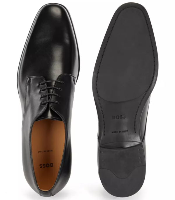 Giày Hugo Boss Italian-Made 'Black' HBEU50385015-001 - Ảnh 4