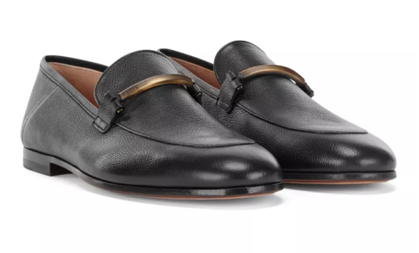 Giày Hugo Boss Italian Grained 'Black' HBEU50464608-001 - Ảnh 2