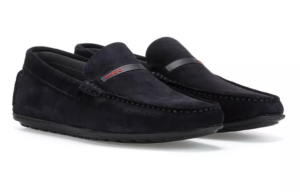 Alternative view of Giày Hugo Boss Suede Slip 'Dark Blue' HBEU50469572-401