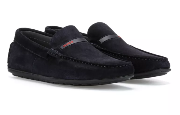 Giày Hugo Boss Suede Slip 'Dark Blue' HBEU50469572-401 - Ảnh 2
