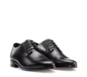 Alternative view of Giày Hugo Boss Polished With Cap-toe Detail 'Black' 50470174
