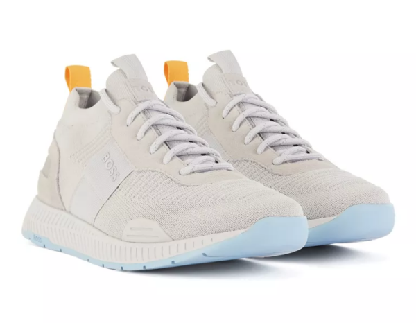 Giày Hugo Boss Sock Trainers 'Light Grey' HBEU50470596-057 - Ảnh 2