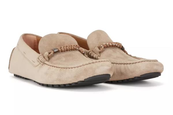 Giày Hugo Boss Suede Slip 'Beige' HBEU50472511-260 - Ảnh 2