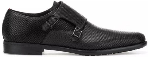 Giày Hugo Boss In Printed Leather 'Black' HBEU50474707-001