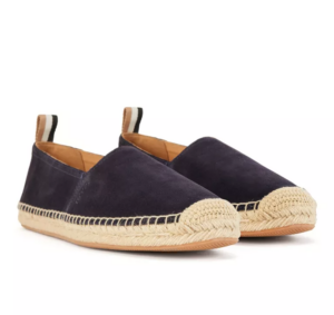 Alternative view of Giày Hugo Boss Suede Espadrilles 'Dark Blue' 50474829