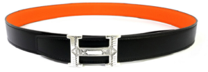 Thắt Lưng Hermes Touareg 'Black Orange' 073967CA-AE