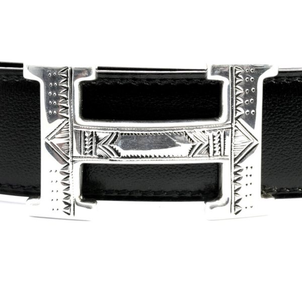 Thắt Lưng Hermes Touareg 'Black' 073967CAAA - Ảnh 3