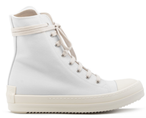 Giày Rick Owens White High Top Sneakers DS21S2800 W