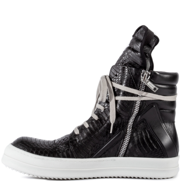 Giày Rick Owens Geobasket Leather Sneakers In Black RP20S1894 - Ảnh 2