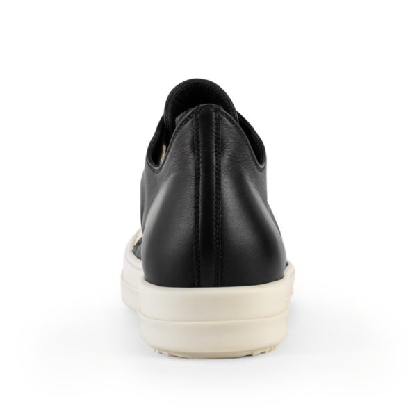 Giày Rick Owens Leather Low Sneakers In Black RP21S3891 - Ảnh 4