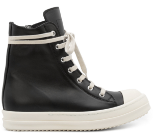 Giày Rick Owens Leather Ramones Sneakers RU21S6890