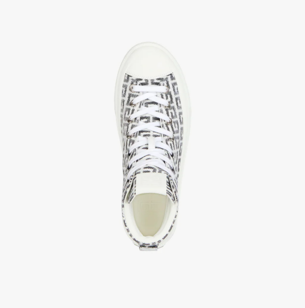 Giày Givenchy City High 4G Jacquard 'White Black' BE0025E10N-004 - Ảnh 5