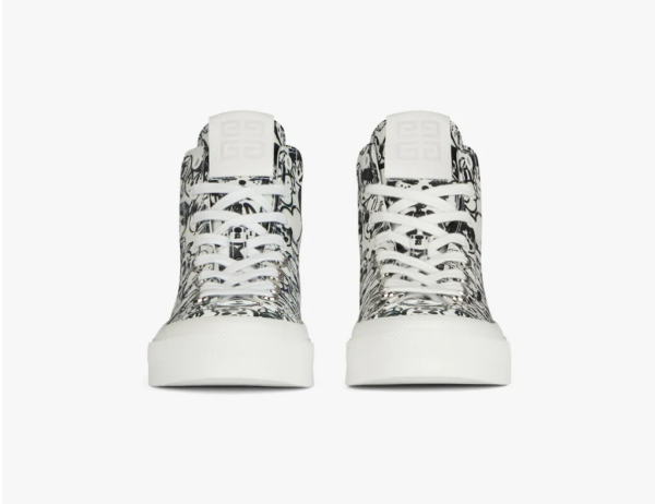 Giày Givenchy City High 'White Black' BE0025E1B4-116 - Ảnh 2