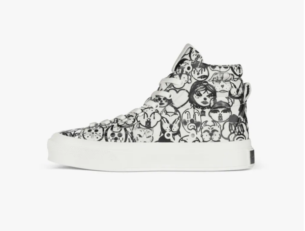 Giày Givenchy City High 'White Black' BE0025E1B4-116 - Ảnh 3