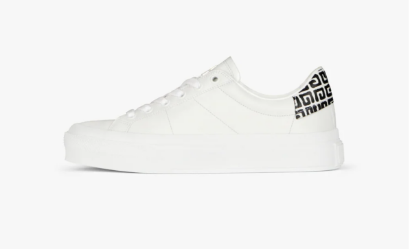 Giày Givenchy In Leather With Tag 'White Black' BE0027E19Z-116 - Ảnh 3