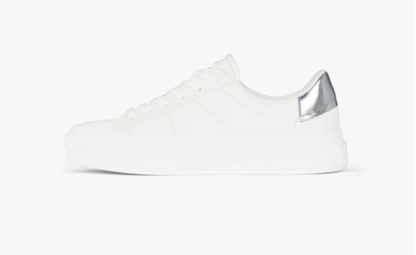 Giày Givenchy In Leather 'White Silver' BE0027E1GW-132 - Ảnh 3