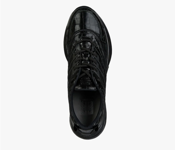 Giày Givenchy GIV 1 In Crocodile Effect Leather 'Black' BH004WH0V8-001 - Ảnh 4