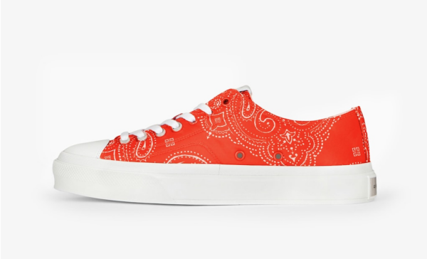 Giày Givenchy With Bandana Printed Canvas 'Red White' - Ảnh 3