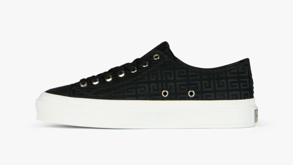 Giày Givenchy In 4G Embroidered Canvas 'Black' BH0050H13H-001 - Ảnh 3