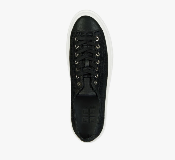 Giày Givenchy In 4G Embroidered Canvas 'Black' BH0050H13H-001 - Ảnh 5