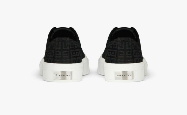 Giày Givenchy In 4G Embroidered Canvas 'Black' BH0050H13H-001 - Ảnh 2