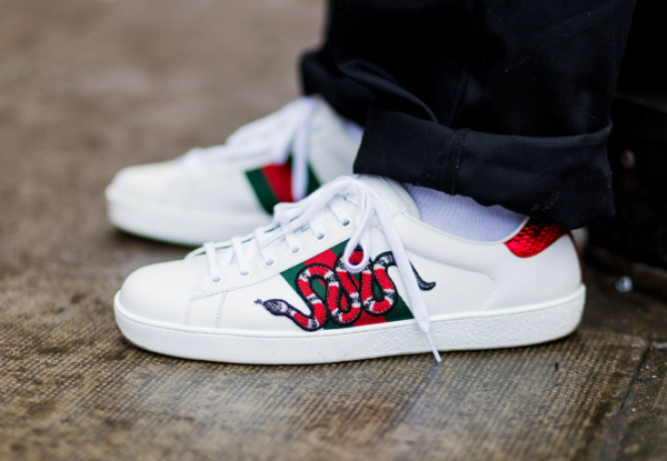 Giày Gucci Ace Embroidered 'Snake' 456230 A38G0 9064 - Ảnh 4