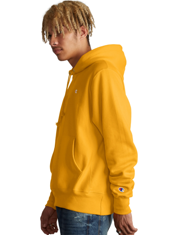 Áo Champion Reverse Weave Pullover Hoodie Team Gold GF68 Y06145 - Ảnh 4