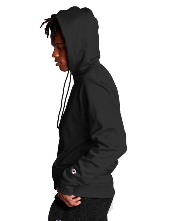 Áo Champion Mens Powerblend Fleece Pullover Hoodie Black S0889-003 - Ảnh 3