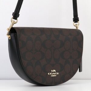 Alternative view of Túi Coach Signature Ellen Crossbody Bag Brown Black C1430 IMAA8
