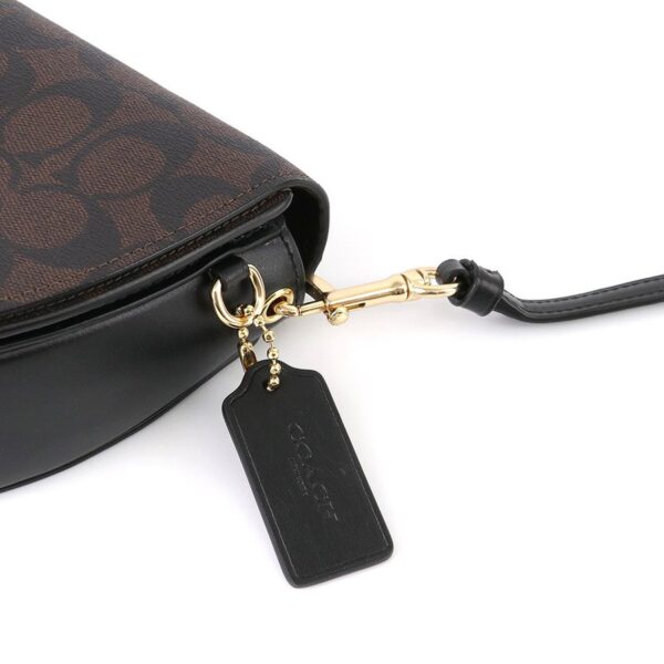 Túi Coach Signature Ellen Crossbody Bag Brown Black C1430 IMAA8 - Ảnh 4
